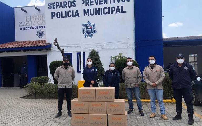 Donan gel antibacterial a la Policía de San Cristóbal - El Heraldo de  Chiapas | Noticias Locales, Policiacas, sobre México, Chiapas y el Mundo